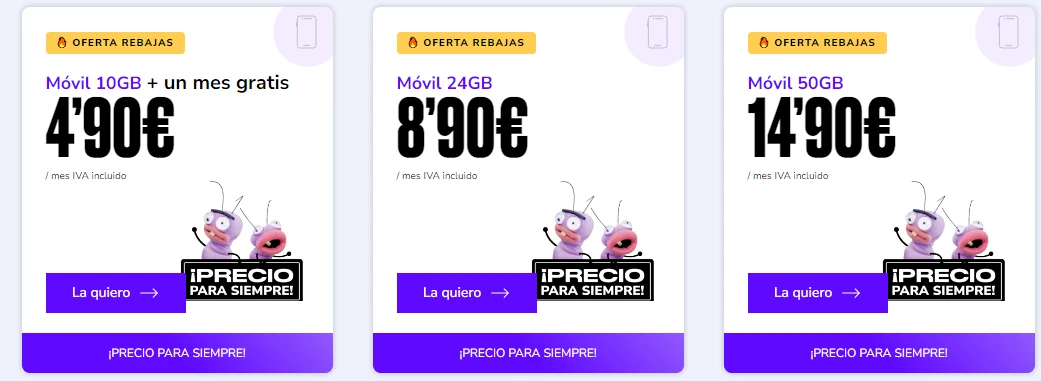 Tarifas Finetwork